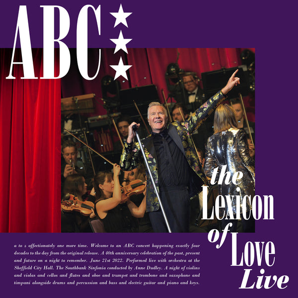 ABC - Lexicon of Love live at Sheffield City Hall - Triple coloured 180g Vinyl.