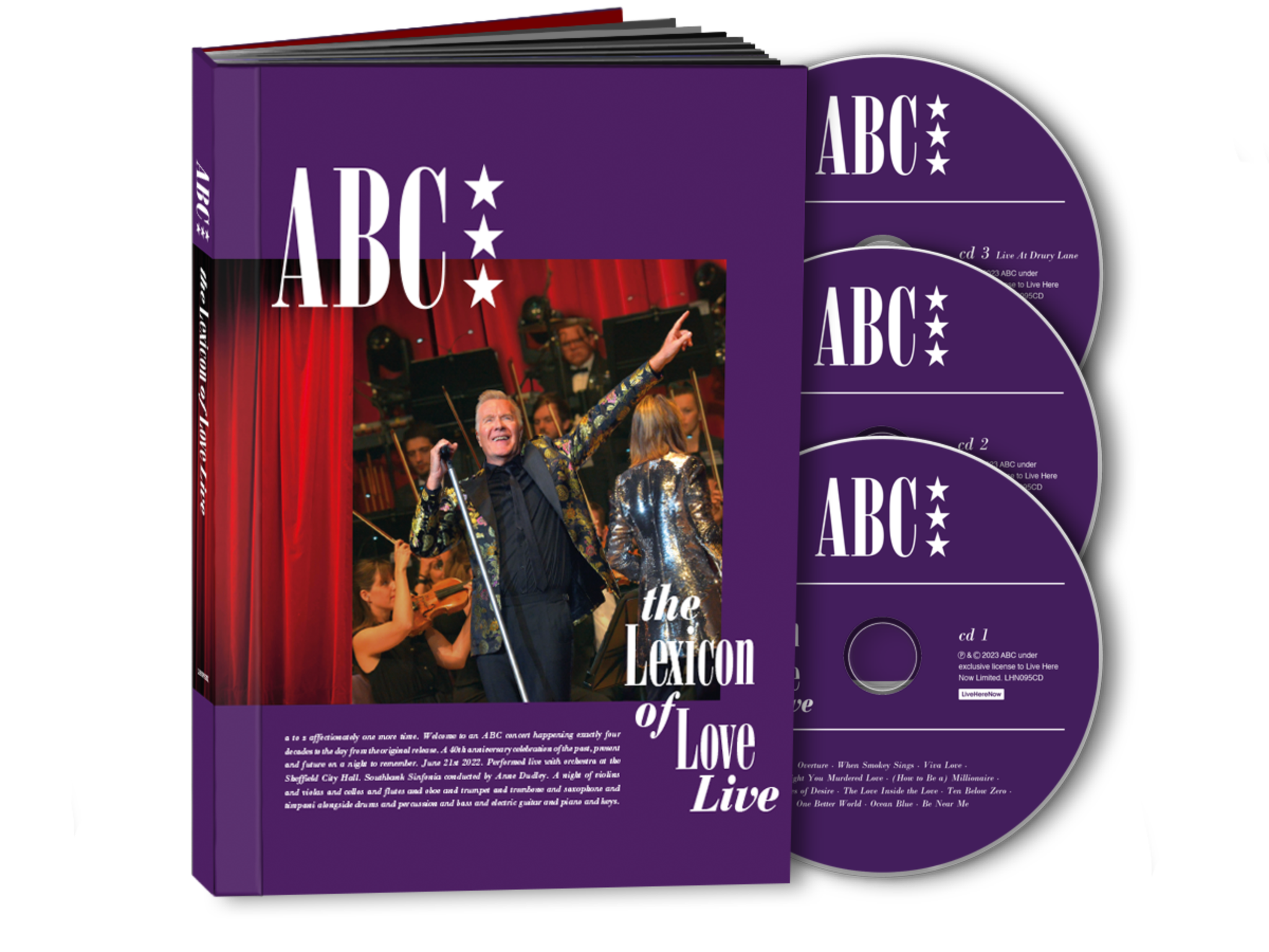 ABC - Lexicon of Love live at Sheffield City Hall - Deluxe 3CD Photobook.