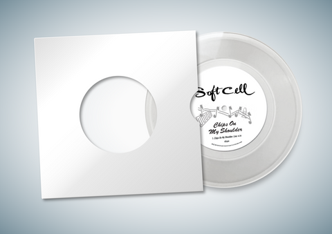 Soft Cell - SUPER LIMITED  Clear Vinyl One Sided 7" of CHIPS ON MY SHOULDER - Live - Only 100 Made - Hand Cut