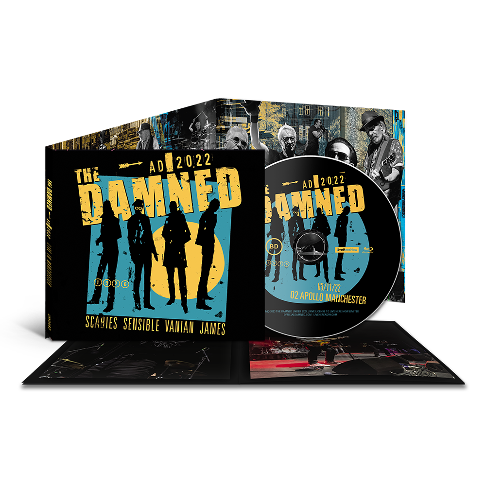 The Damned Live Blu-Ray disc with cover