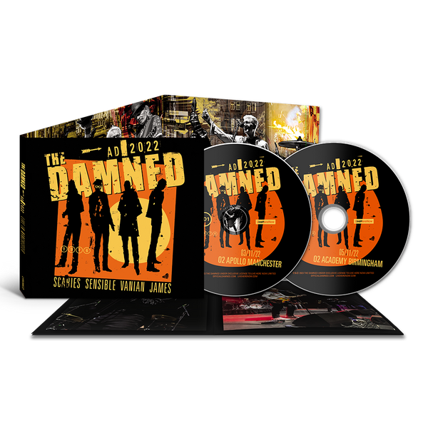 The Damned Live CD with two discs in gatefold cover. 