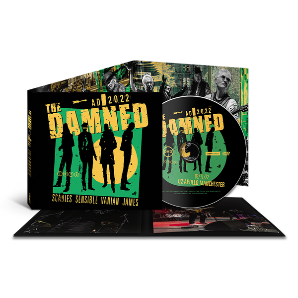 The Damned Live  at Manchester Apollo november 2022 DVD disc and cover