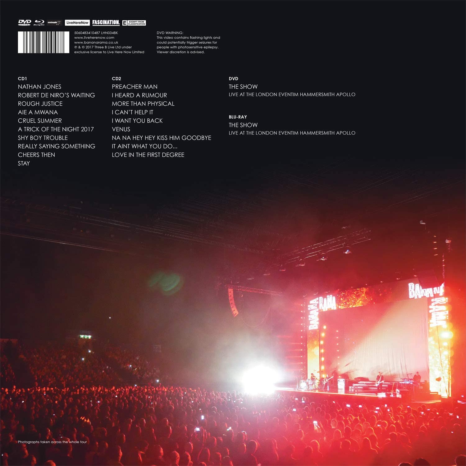 Bananarama - Live At The London Eventim Hammersmith Apollo - 4 disc Deluxe Photobook