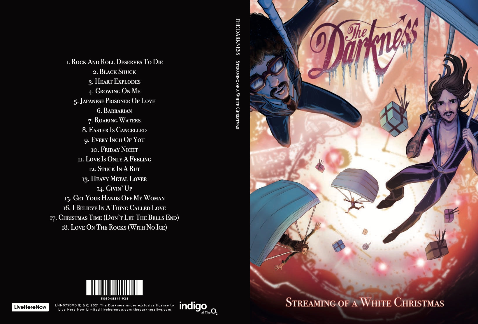 The Darkness - Streaming Of A White Christmas - DVD – LiveHereNow.com