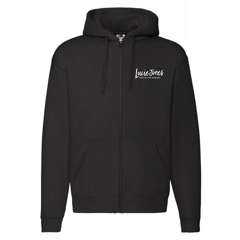 Lucie Jones - Live at the Adelphi   - Black Zip Up Hoodie with Embroidered Logo