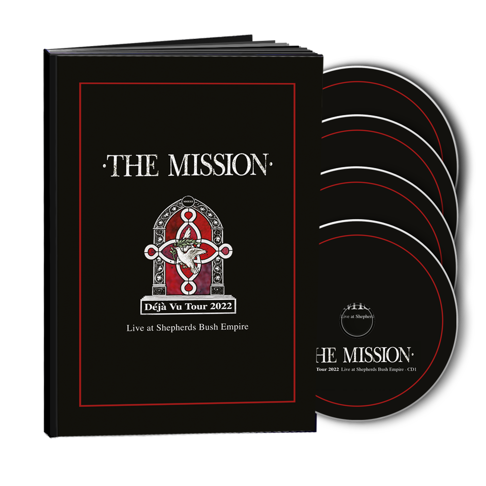 The Mission - Déjà Vu - Live at Shepherds Bush Empire - Deluxe 4CD Photobook.