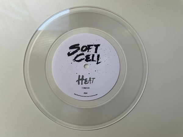 Soft Cell - SUPER LIMITED  Clear Vinyl One Sided 7" of HEAT - Live - Only 75 Made - Hand Cut